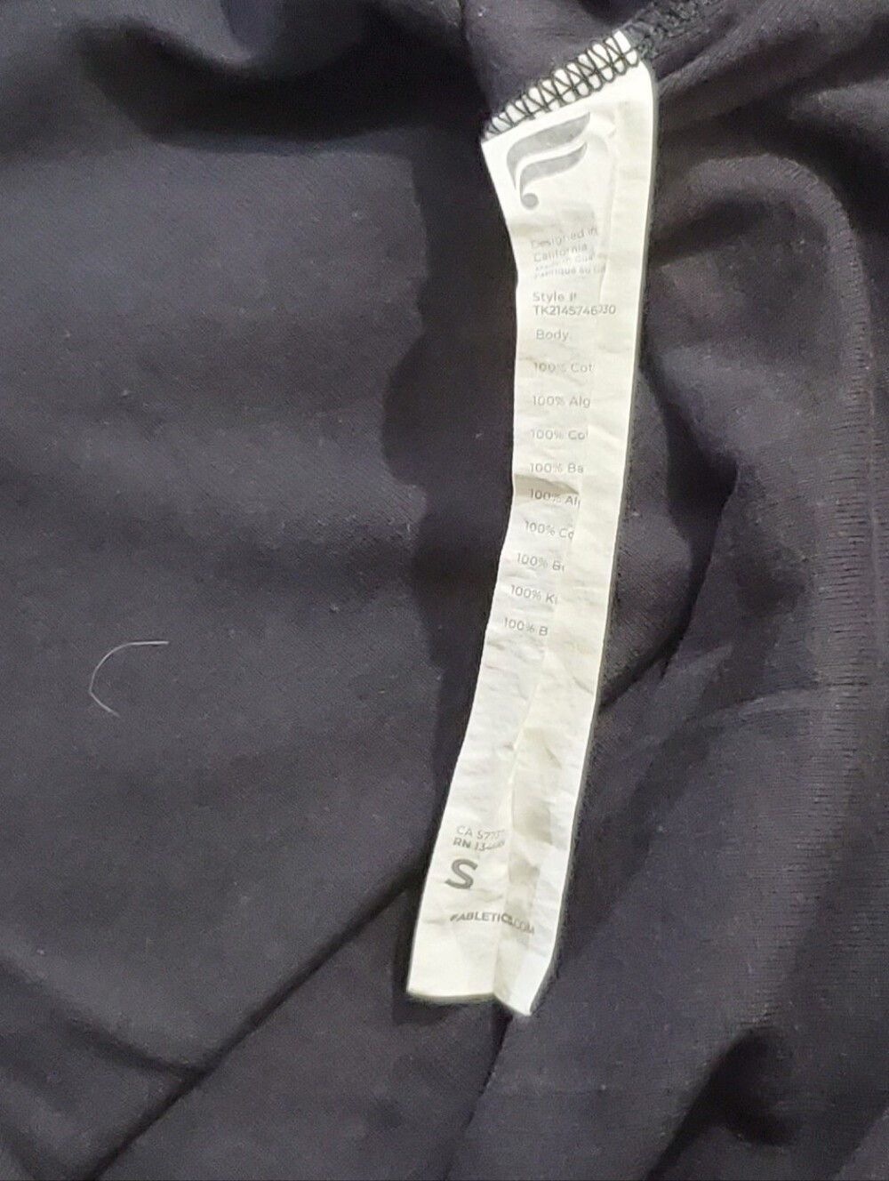 Fabletics Black Ribbed Athletic Tank - Picture 5 of 5